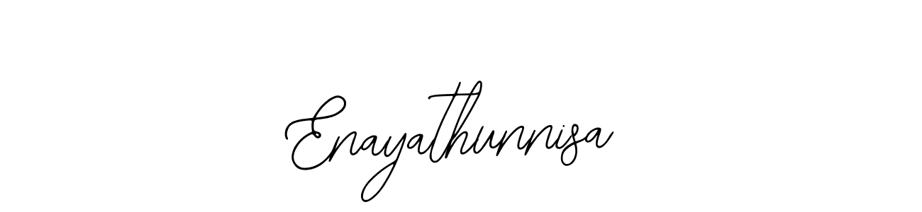 Design your own signature with our free online signature maker. With this signature software, you can create a handwritten (Bearetta-2O07w) signature for name Enayathunnisa. Enayathunnisa signature style 12 images and pictures png