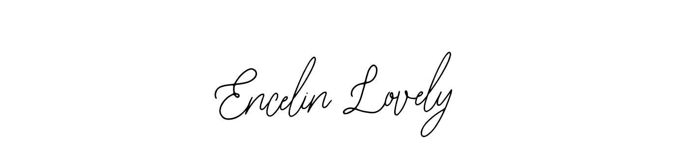 if you are searching for the best signature style for your name Encelin Lovely. so please give up your signature search. here we have designed multiple signature styles  using Bearetta-2O07w. Encelin Lovely signature style 12 images and pictures png