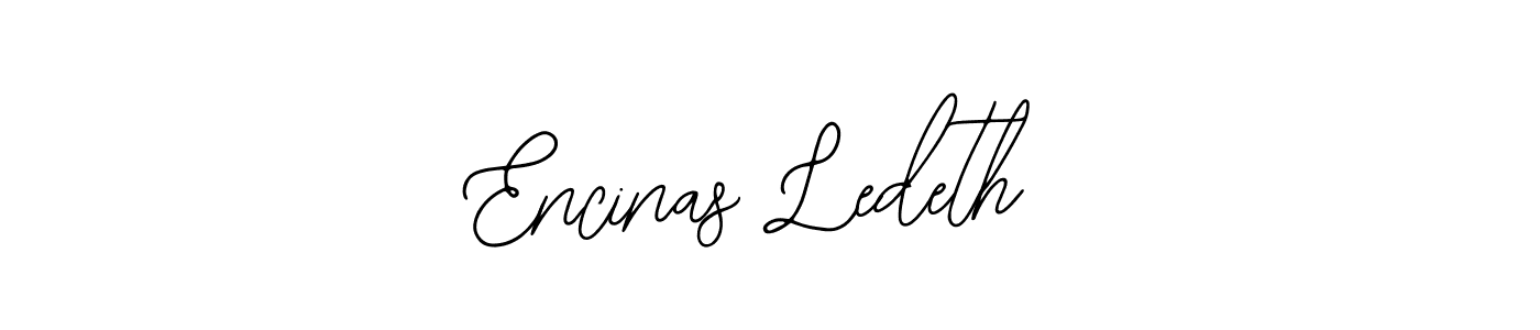 You should practise on your own different ways (Bearetta-2O07w) to write your name (Encinas Ledeth) in signature. don't let someone else do it for you. Encinas Ledeth signature style 12 images and pictures png