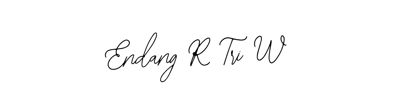 It looks lik you need a new signature style for name Endang R Tri W. Design unique handwritten (Bearetta-2O07w) signature with our free signature maker in just a few clicks. Endang R Tri W signature style 12 images and pictures png