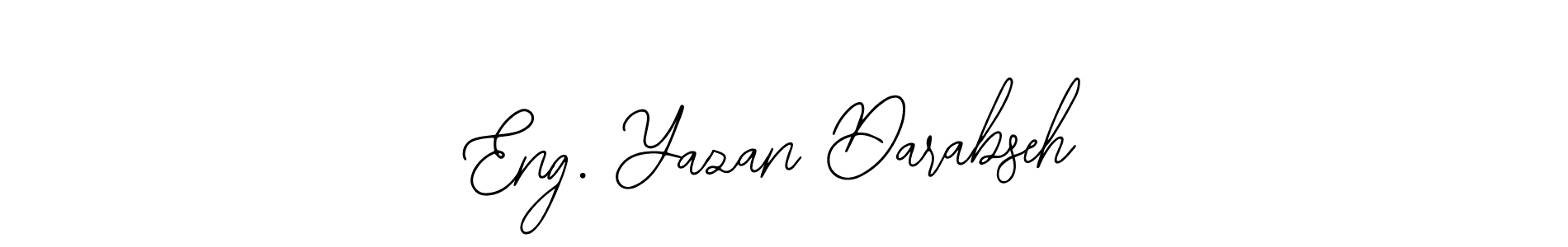 Bearetta-2O07w is a professional signature style that is perfect for those who want to add a touch of class to their signature. It is also a great choice for those who want to make their signature more unique. Get Eng. Yazan Darabseh name to fancy signature for free. Eng. Yazan Darabseh signature style 12 images and pictures png