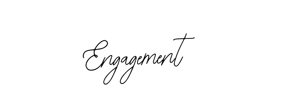 How to make Engagement signature? Bearetta-2O07w is a professional autograph style. Create handwritten signature for Engagement name. Engagement signature style 12 images and pictures png