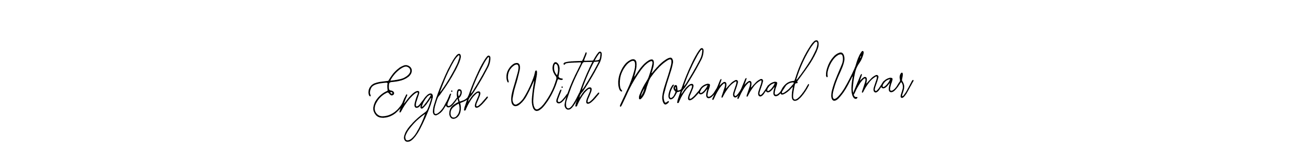 Create a beautiful signature design for name English With Mohammad Umar. With this signature (Bearetta-2O07w) fonts, you can make a handwritten signature for free. English With Mohammad Umar signature style 12 images and pictures png
