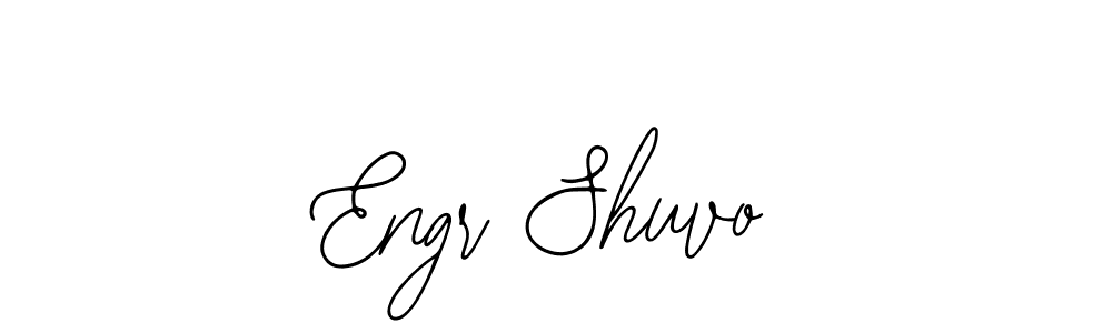 You should practise on your own different ways (Bearetta-2O07w) to write your name (Engr Shuvo) in signature. don't let someone else do it for you. Engr Shuvo signature style 12 images and pictures png