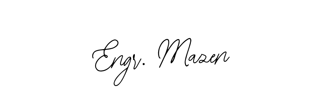 The best way (Bearetta-2O07w) to make a short signature is to pick only two or three words in your name. The name Engr. Mazen include a total of six letters. For converting this name. Engr. Mazen signature style 12 images and pictures png