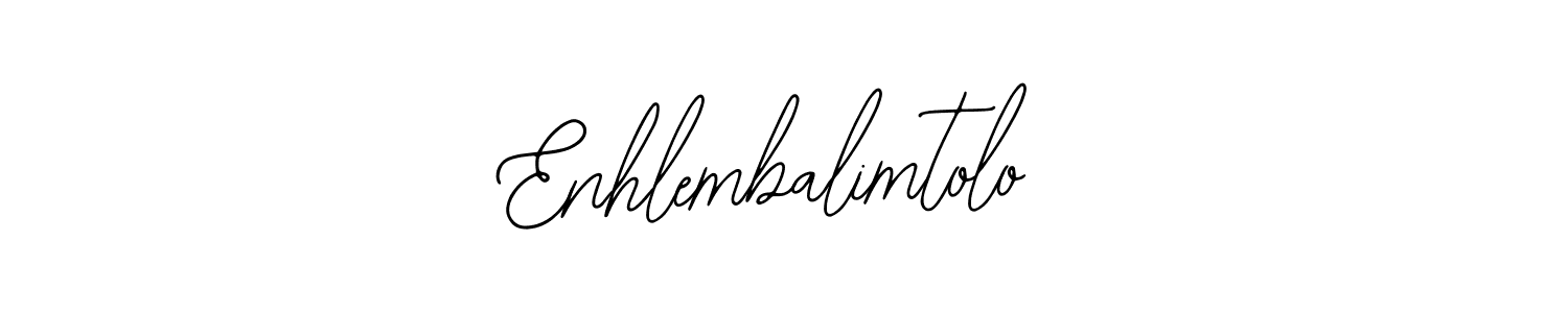 How to make Enhlembalimtolo name signature. Use Bearetta-2O07w style for creating short signs online. This is the latest handwritten sign. Enhlembalimtolo signature style 12 images and pictures png