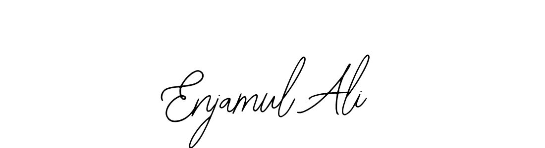 Also You can easily find your signature by using the search form. We will create Enjamul Ali name handwritten signature images for you free of cost using Bearetta-2O07w sign style. Enjamul Ali signature style 12 images and pictures png