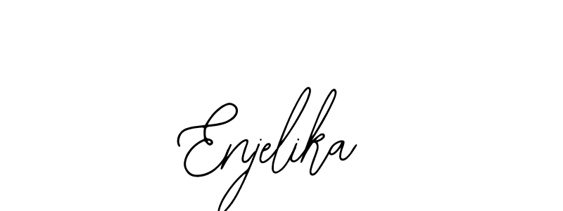 Use a signature maker to create a handwritten signature online. With this signature software, you can design (Bearetta-2O07w) your own signature for name Enjelika. Enjelika signature style 12 images and pictures png