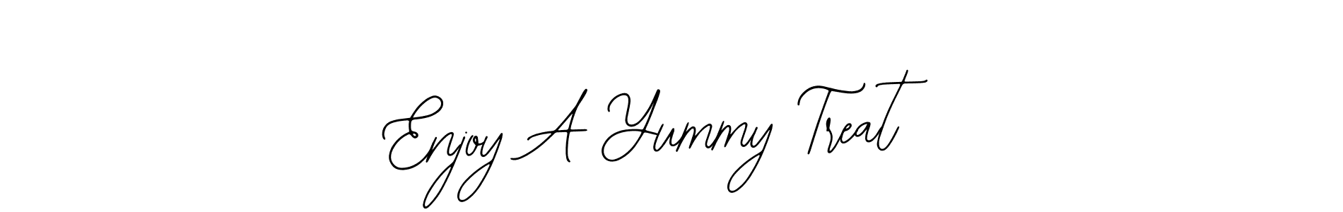 Also You can easily find your signature by using the search form. We will create Enjoy A Yummy Treat name handwritten signature images for you free of cost using Bearetta-2O07w sign style. Enjoy A Yummy Treat signature style 12 images and pictures png