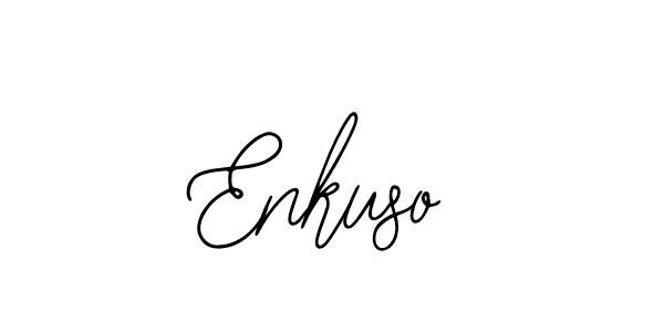 You should practise on your own different ways (Bearetta-2O07w) to write your name (Enkuso) in signature. don't let someone else do it for you. Enkuso signature style 12 images and pictures png