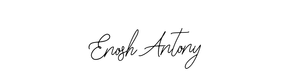 Create a beautiful signature design for name Enosh Antony. With this signature (Bearetta-2O07w) fonts, you can make a handwritten signature for free. Enosh Antony signature style 12 images and pictures png