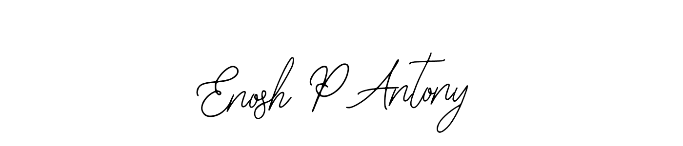 Enosh P Antony stylish signature style. Best Handwritten Sign (Bearetta-2O07w) for my name. Handwritten Signature Collection Ideas for my name Enosh P Antony. Enosh P Antony signature style 12 images and pictures png