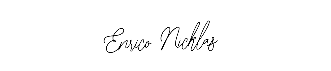 It looks lik you need a new signature style for name Enrico Nicklas. Design unique handwritten (Bearetta-2O07w) signature with our free signature maker in just a few clicks. Enrico Nicklas signature style 12 images and pictures png