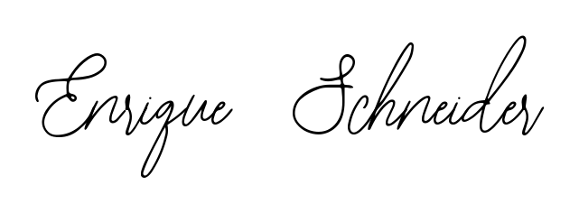 Download transparent PNG signature for name Enrique  Schneider styled with Bearetta-2O07w font. Ready to paste directly into PDF and Word agreements. Enrique  Schneider signature style 12 images and pictures png