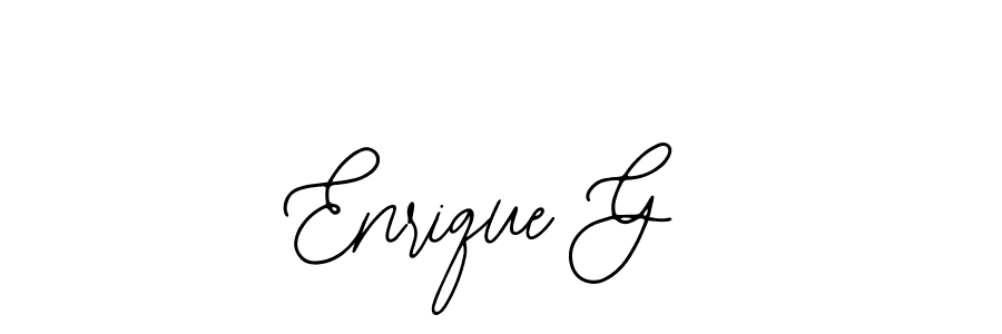 Similarly Bearetta-2O07w is the best handwritten signature design. Signature creator online .You can use it as an online autograph creator for name Enrique G. Enrique G signature style 12 images and pictures png