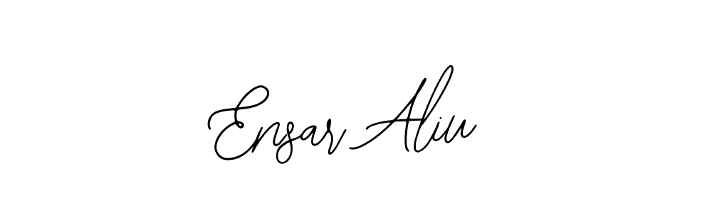 Ensar Aliu stylish signature style. Best Handwritten Sign (Bearetta-2O07w) for my name. Handwritten Signature Collection Ideas for my name Ensar Aliu. Ensar Aliu signature style 12 images and pictures png