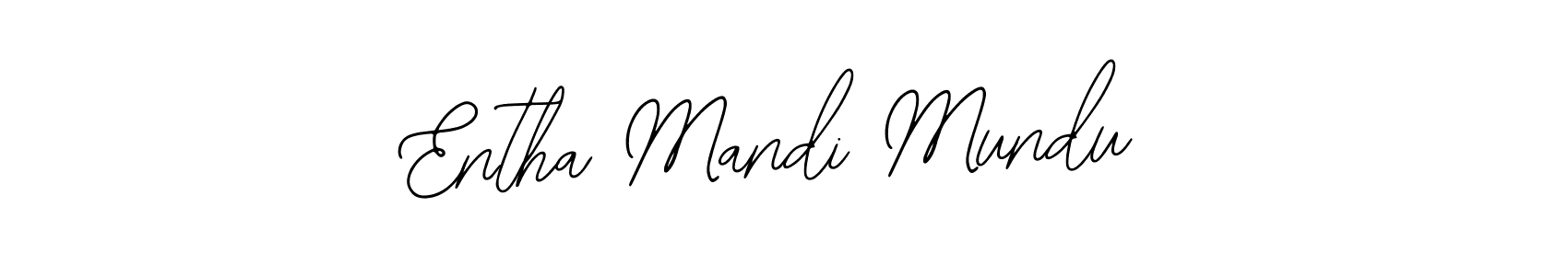 Design your own signature with our free online signature maker. With this signature software, you can create a handwritten (Bearetta-2O07w) signature for name Entha Mandi Mundu. Entha Mandi Mundu signature style 12 images and pictures png