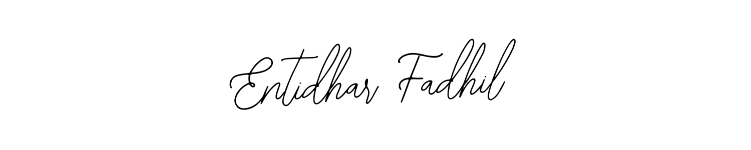 How to Draw Entidhar Fadhil signature style? Bearetta-2O07w is a latest design signature styles for name Entidhar Fadhil. Entidhar Fadhil signature style 12 images and pictures png