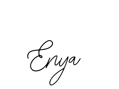 Use a signature maker to create a handwritten signature online. With this signature software, you can design (Bearetta-2O07w) your own signature for name Enya. Enya signature style 12 images and pictures png