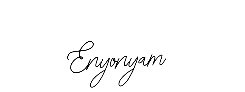 Use a signature maker to create a handwritten signature online. With this signature software, you can design (Bearetta-2O07w) your own signature for name Enyonyam. Enyonyam signature style 12 images and pictures png