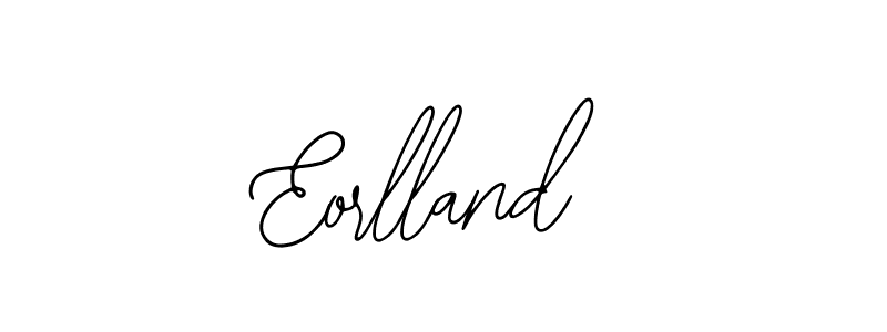 The best way (Bearetta-2O07w) to make a short signature is to pick only two or three words in your name. The name Eorlland include a total of six letters. For converting this name. Eorlland signature style 12 images and pictures png