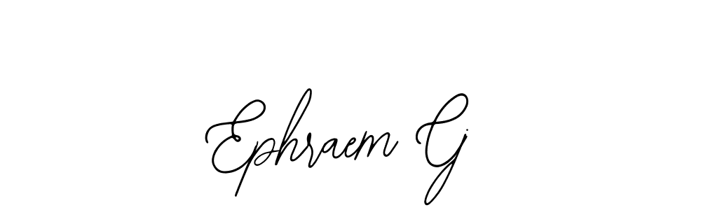 Make a beautiful signature design for name Ephraem Cj. With this signature (Bearetta-2O07w) style, you can create a handwritten signature for free. Ephraem Cj signature style 12 images and pictures png