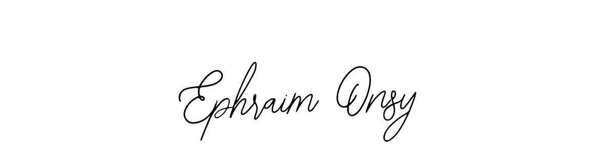 Create a beautiful signature design for name Ephraim Onsy. With this signature (Bearetta-2O07w) fonts, you can make a handwritten signature for free. Ephraim Onsy signature style 12 images and pictures png