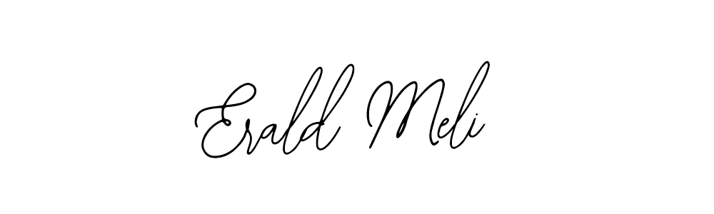 How to make Erald Meli name signature. Use Bearetta-2O07w style for creating short signs online. This is the latest handwritten sign. Erald Meli signature style 12 images and pictures png