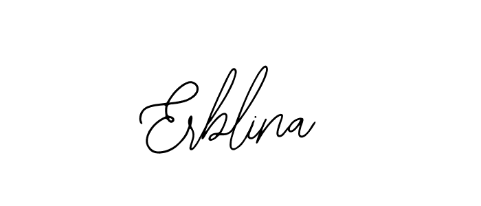 The best way (Bearetta-2O07w) to make a short signature is to pick only two or three words in your name. The name Erblina include a total of six letters. For converting this name. Erblina signature style 12 images and pictures png