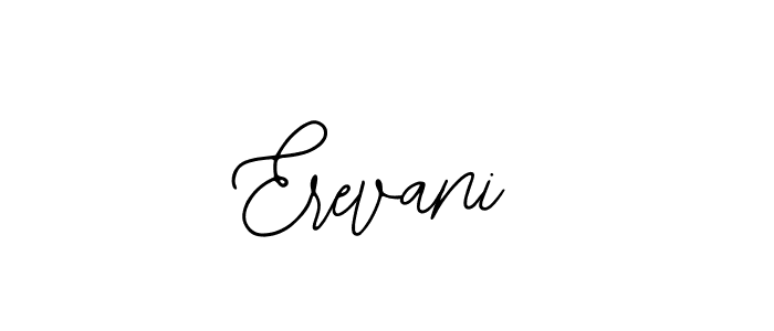 How to make Erevani name signature. Use Bearetta-2O07w style for creating short signs online. This is the latest handwritten sign. Erevani signature style 12 images and pictures png