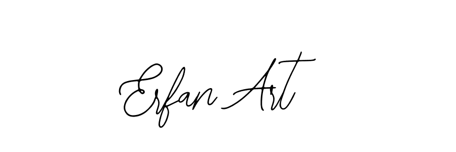 Use a signature maker to create a handwritten signature online. With this signature software, you can design (Bearetta-2O07w) your own signature for name Erfan Art. Erfan Art signature style 12 images and pictures png