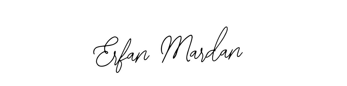 Use a signature maker to create a handwritten signature online. With this signature software, you can design (Bearetta-2O07w) your own signature for name Erfan Mardan. Erfan Mardan signature style 12 images and pictures png