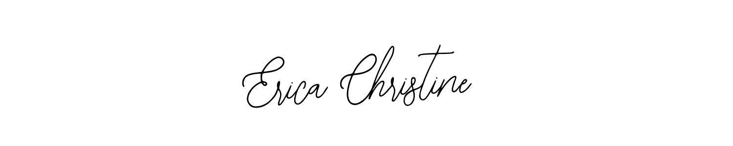 Use a signature maker to create a handwritten signature online. With this signature software, you can design (Bearetta-2O07w) your own signature for name Erica Christine. Erica Christine signature style 12 images and pictures png