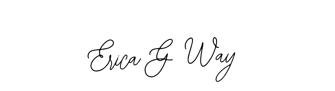 Also You can easily find your signature by using the search form. We will create Erica G Way name handwritten signature images for you free of cost using Bearetta-2O07w sign style. Erica G Way signature style 12 images and pictures png