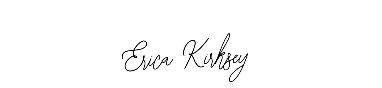 How to make Erica Kirksey name signature. Use Bearetta-2O07w style for creating short signs online. This is the latest handwritten sign. Erica Kirksey signature style 12 images and pictures png