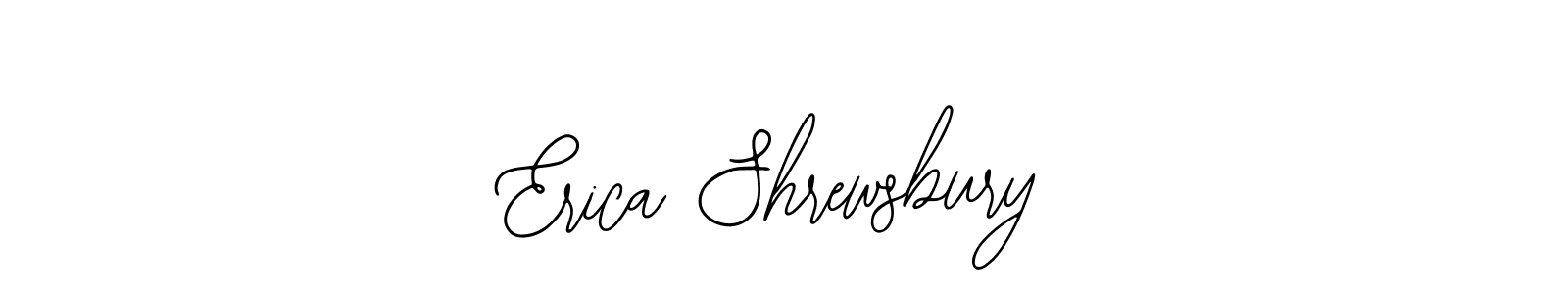 How to make Erica Shrewsbury name signature. Use Bearetta-2O07w style for creating short signs online. This is the latest handwritten sign. Erica Shrewsbury signature style 12 images and pictures png
