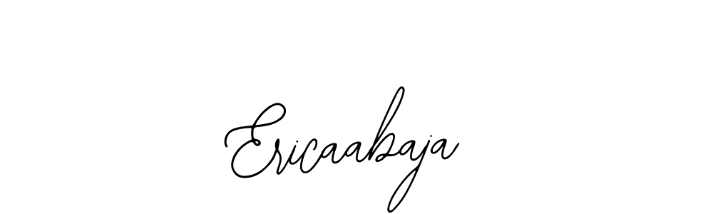 The best way (Bearetta-2O07w) to make a short signature is to pick only two or three words in your name. The name Ericaabaja include a total of six letters. For converting this name. Ericaabaja signature style 12 images and pictures png