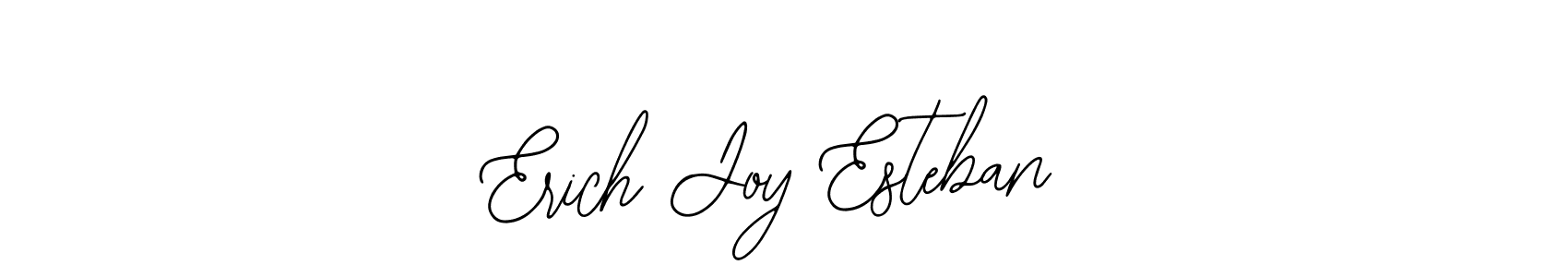 How to make Erich Joy Esteban name signature. Use Bearetta-2O07w style for creating short signs online. This is the latest handwritten sign. Erich Joy Esteban signature style 12 images and pictures png