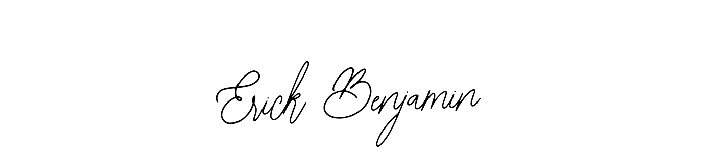 Also You can easily find your signature by using the search form. We will create Erick Benjamin name handwritten signature images for you free of cost using Bearetta-2O07w sign style. Erick Benjamin signature style 12 images and pictures png