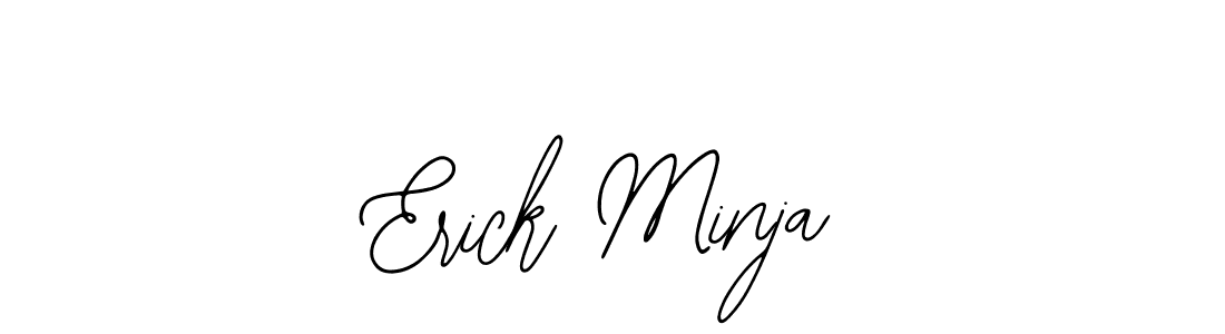 It looks lik you need a new signature style for name Erick Minja. Design unique handwritten (Bearetta-2O07w) signature with our free signature maker in just a few clicks. Erick Minja signature style 12 images and pictures png
