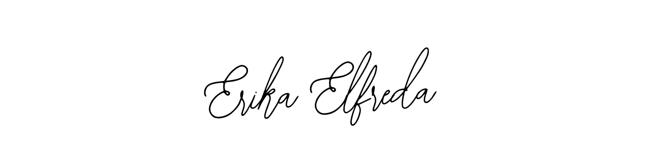 How to make Erika Elfreda name signature. Use Bearetta-2O07w style for creating short signs online. This is the latest handwritten sign. Erika Elfreda signature style 12 images and pictures png