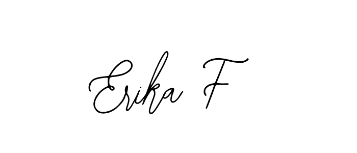 Design your own signature with our free online signature maker. With this signature software, you can create a handwritten (Bearetta-2O07w) signature for name Erika F. Erika F signature style 12 images and pictures png