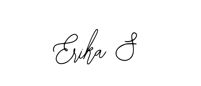 Use a signature maker to create a handwritten signature online. With this signature software, you can design (Bearetta-2O07w) your own signature for name Erika S. Erika S signature style 12 images and pictures png