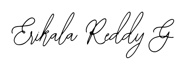 The Bearetta-2O07w signature style provides a bold statement for name Erikala Reddy G. Designed for business owners, executives, and leaders. Erikala Reddy G signature style 12 images and pictures png