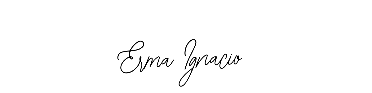 How to Draw Erma Ignacio signature style? Bearetta-2O07w is a latest design signature styles for name Erma Ignacio. Erma Ignacio signature style 12 images and pictures png