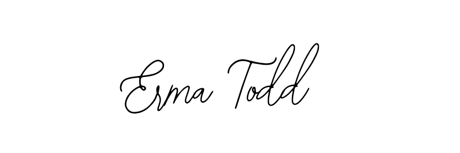 Similarly Bearetta-2O07w is the best handwritten signature design. Signature creator online .You can use it as an online autograph creator for name Erma Todd. Erma Todd signature style 12 images and pictures png