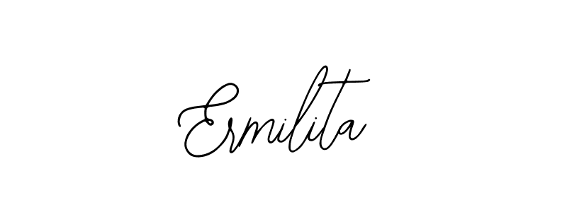 You should practise on your own different ways (Bearetta-2O07w) to write your name (Ermilita) in signature. don't let someone else do it for you. Ermilita signature style 12 images and pictures png
