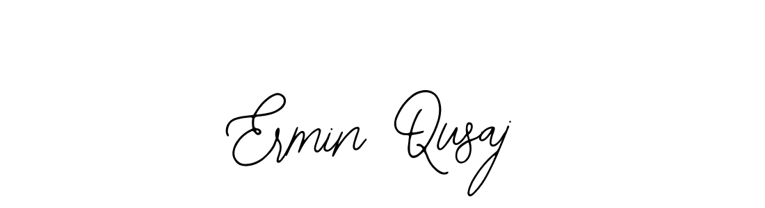 How to make Ermin Qusaj name signature. Use Bearetta-2O07w style for creating short signs online. This is the latest handwritten sign. Ermin Qusaj signature style 12 images and pictures png