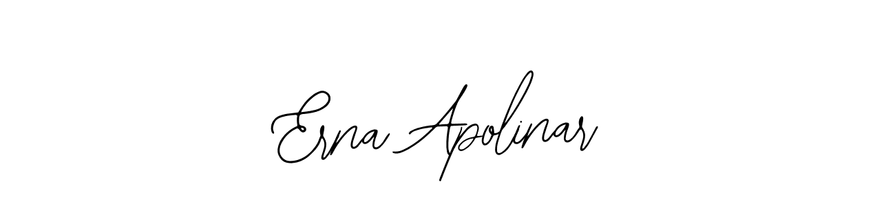 This is the best signature style for the Erna Apolinar name. Also you like these signature font (Bearetta-2O07w). Mix name signature. Erna Apolinar signature style 12 images and pictures png