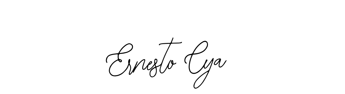 The best way (Bearetta-2O07w) to make a short signature is to pick only two or three words in your name. The name Ernesto Cya include a total of six letters. For converting this name. Ernesto Cya signature style 12 images and pictures png